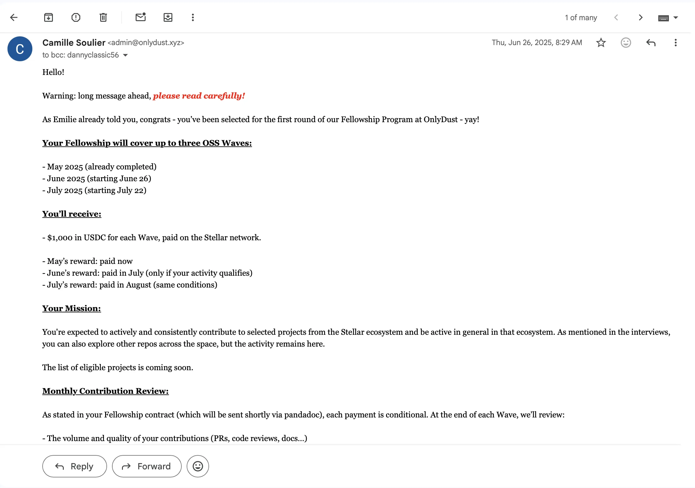 OnlyDust Open Source Fellowship