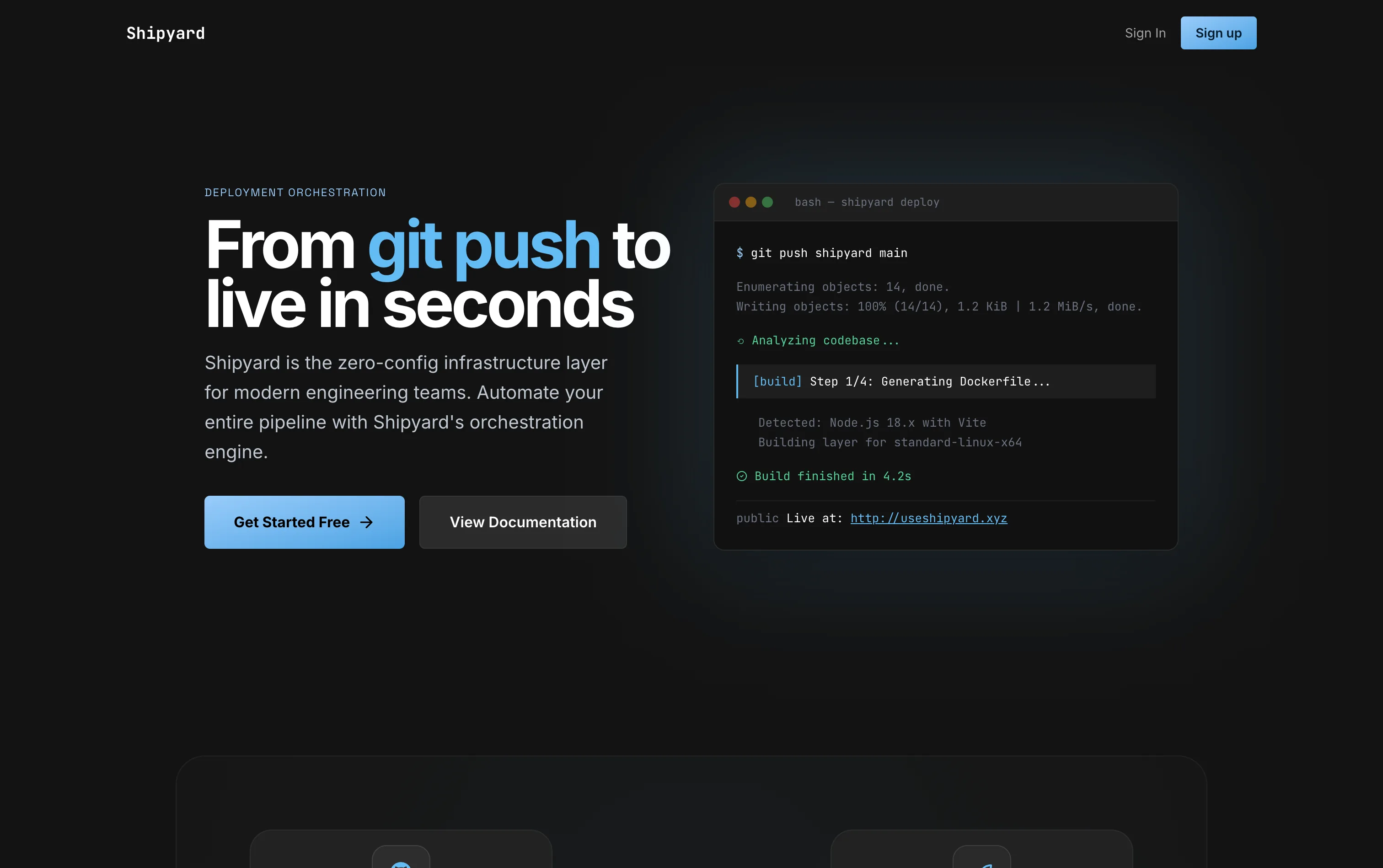 Shipyard — Self-Hosted CI/CD Deployment Engine